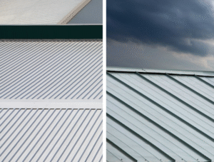 standing seam vs exposed fastener metal roofs in Columbus